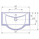 Купить Раковина 66,5х41,5 см Caprigo Классик 650 в магазине сантехники Santeh-Crystal.ru