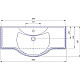 Приобрести Раковина 106х48 см Caprigo Классик 1050 в магазине сантехники Santeh-Crystal.ru