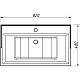 Купить Раковина 82х48 см Caprigo Valletta Y-080B в магазине сантехники Santeh-Crystal.ru