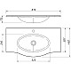 Купить Раковина 87х46 см Caprigo Nokturn OW15-1313-R019 в магазине сантехники Santeh-Crystal.ru