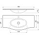 Приобрести Раковина 98х46 см Caprigo Nokturn OW15-1314-R019 в магазине сантехники Santeh-Crystal.ru