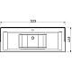 Купить Раковина 122,5х46,8 см Caprigo Ponza-A 70-F120 в магазине сантехники Santeh-Crystal.ru