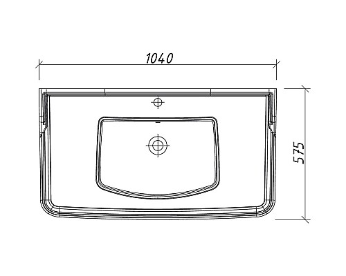 Купить Раковина 104х57,5 см Caprigo Jardin S-1000 в магазине сантехники Santeh-Crystal.ru