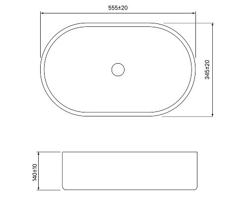 Купить Раковина 55,5х34,5 см IDDIS Ray RAYWS13i27 в магазине сантехники Santeh-Crystal.ru