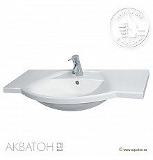 Раковина Лацио 95 см белая Акватон 1A702031LC010