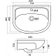 Купить Раковина 60х43,5 см Onika Эллада 1WH110198 в магазине сантехники Santeh-Crystal.ru