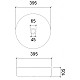 Купить Раковина 39,5х39,5 см Abber Glas AK2301R в магазине сантехники Santeh-Crystal.ru