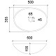 Заказать Раковина 50х35,5 см Abber Glas AK2303 в магазине сантехники Santeh-Crystal.ru