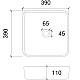 Приобрести Раковина 39х39 см Abber Glas AK2311 в магазине сантехники Santeh-Crystal.ru