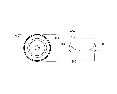 Заказать Раковина 43х43 см Kerasan F10 460401 в магазине сантехники Santeh-Crystal.ru