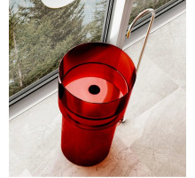 Раковина напольная 45х45 см Abber Kristall AT2701Rubin