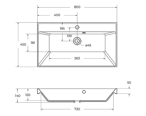 Приобрести Раковина 80х45 см BelBagno Marino BB800/450-LV-ART-AST-NERO в магазине сантехники Santeh-Crystal.ru