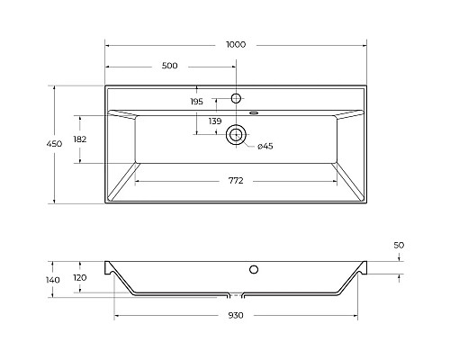 Приобрести Раковина 100х45 см BelBagno Vittoria BB1000/450-LV-ART-AST-NERO в магазине сантехники Santeh-Crystal.ru