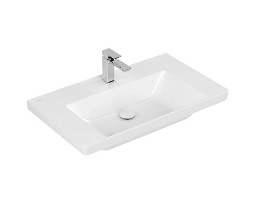 Купить Раковина 80х47 см Villeroy & Boch Subway 3.0 4A708101 в магазине сантехники Santeh-Crystal.ru