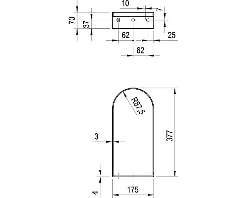 Заказать Кронштейн для раковины Ravak Yard 400 X01786 в магазине сантехники Santeh-Crystal.ru