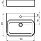 Приобрести Раковина 55х45 см Ravak Ceramic Slim Wall R XJX01155006 в магазине сантехники Santeh-Crystal.ru