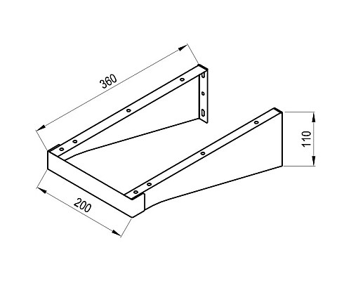 Приобрести Кронштейн для столешницы Ravak Balance 1200 X000001375 в магазине сантехники Santeh-Crystal.ru