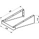 Приобрести Кронштейн для столешницы Ravak Balance 1200 X000001375 в магазине сантехники Santeh-Crystal.ru