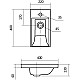 Купить Раковина 40х22 см ASB-Mebel Миранда в магазине сантехники Santeh-Crystal.ru