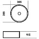 Заказать Раковина 35,5х35,5 см Grossman GR-5010GWL в магазине сантехники Santeh-Crystal.ru