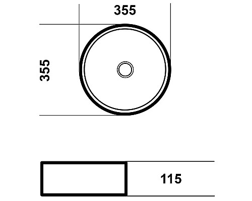 Заказать Раковина 35,5х35,5 см Grossman GR-5010SBR в магазине сантехники Santeh-Crystal.ru