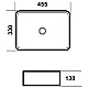Купить Раковина 45,5х33 см Grossman GR-3051 в магазине сантехники Santeh-Crystal.ru