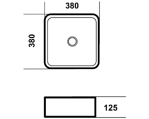 Заказать Раковина 38х38 см Grossman GR-3055 в магазине сантехники Santeh-Crystal.ru