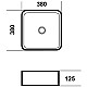 Заказать Раковина 38х38 см Grossman GR-3055 в магазине сантехники Santeh-Crystal.ru