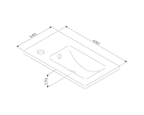 Заказать Раковина 45х24 см Am.Pm X-Joy M85AWCC0452WG64 в магазине сантехники Santeh-Crystal.ru