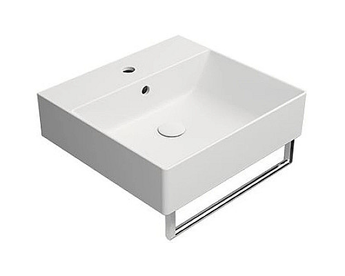 Santeh-Crystal.ru: Раковина 50х47 см GSI Kube X 9430109 Купить Раковина 50х47 см GSI Kube X 9430109 в магазине сантехники Santeh-Crystal.ru