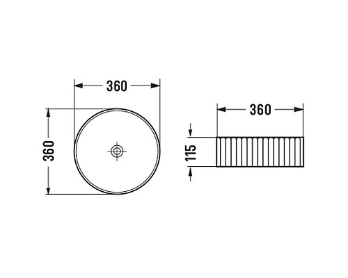 Купить Раковина 36х36 см Vincea VBS-501 в магазине сантехники Santeh-Crystal.ru