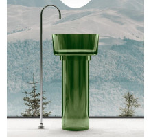 Раковина напольная 45х45 см Abber Kristall AT2702Emerald