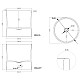 Приобрести Раковина 46x46 см Salini S-Sense Armonia 04 130118G в магазине сантехники Santeh-Crystal.ru