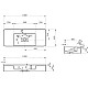 Раковина 100x40 см Vincea VWB-6S380MW