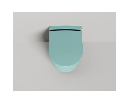 Унитаз подвесной Salini S-Stone Gemelli 240121KMF безободковый, с крышкой микролифт, покраска внешнего корпуса по RAL матовый