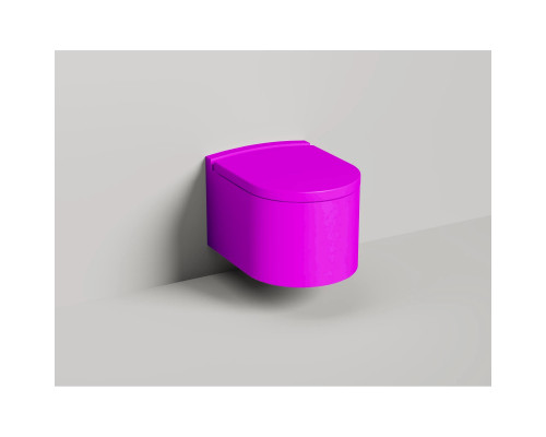 Унитаз подвесной Salini S-Stone Gemelli 240121KMF безободковый, с крышкой микролифт, покраска внешнего корпуса по RAL матовый