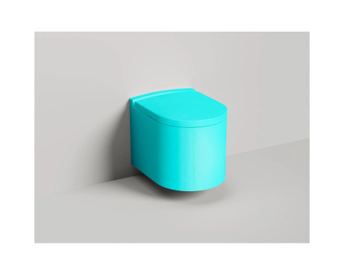 Унитаз подвесной Salini S-Stone Gemelli 240121KSMF безободковый, с сиденьем микролифт, покраска внешнего корпуса по RAL матовый