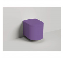 Унитаз подвесной Salini S-Stone Gemelli 240121KSMF4005 безободковый, с сиденьем микролифт, сине-сиреневый матовый