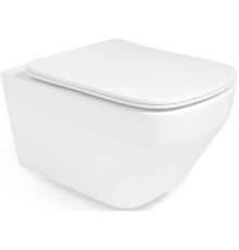 Унитаз подвесной Vincea Edge VT1-38T безободковый, торнадо, с сиденьем микролифт, белый