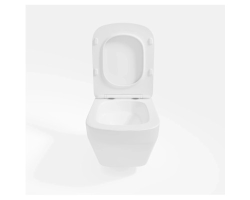 Унитаз подвесной Vincea Edge VT1-38T безободковый, торнадо, с сиденьем микролифт, белый