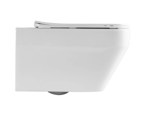 Унитаз подвесной Vincea Edge VT1-38T безободковый, торнадо, с сиденьем микролифт, белый