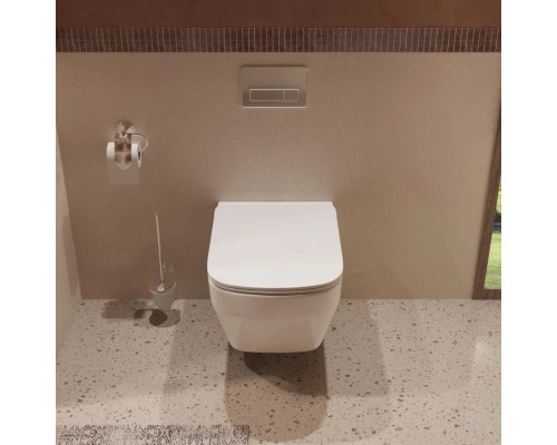 Унитаз подвесной Vincea Edge VT1-38T безободковый, торнадо, с сиденьем микролифт, белый