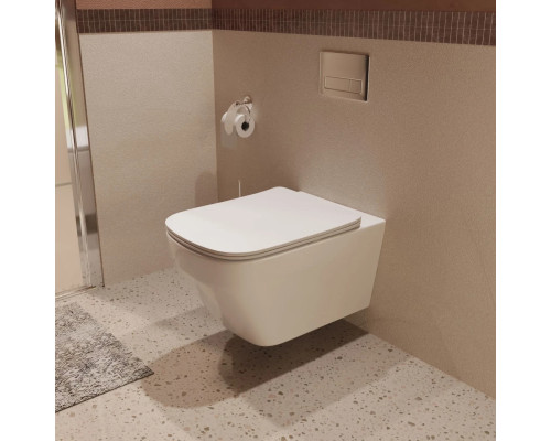 Унитаз подвесной Vincea Edge VT1-38T безободковый, торнадо, с сиденьем микролифт, белый