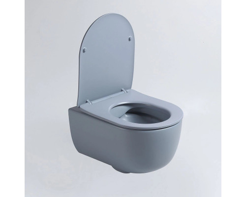 Унитаз подвесной Vincea Evo VT1-34SMO безободковый, с сиденьем микролифт, океан матовый
