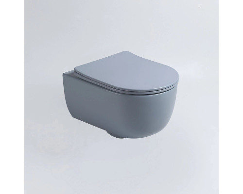 Унитаз подвесной Vincea Evo VT1-34SMO безободковый, с сиденьем микролифт, океан матовый