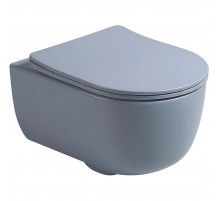 Унитаз подвесной Vincea Evo VT1-34SMO безободковый, с сиденьем микролифт, океан матовый