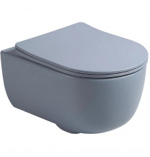 Унитаз подвесной Vincea Evo VT1-34SMO безободковый, с сиденьем микролифт, океан матовый
