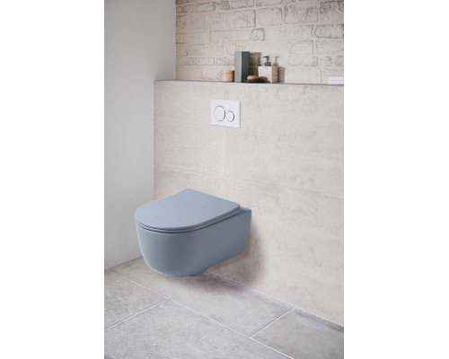 Унитаз подвесной Vincea Evo VT1-34SMO безободковый, с сиденьем микролифт, океан матовый