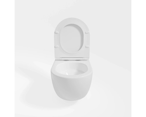 Унитаз подвесной Vincea Evo VT1-34ST безободковый, торнадо, с сиденьем микролифт, белый