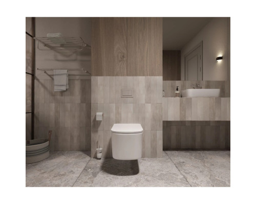 Унитаз подвесной Vincea Ultra VT1-32T безободковый, торнадо, с сиденьем микролифт, белый